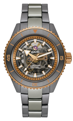 Rado Captain Cook High-Tech Ceramic Skeleton Grey Dial Men's Watch