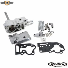 Hi-Flow Polish Oil Pump Assembly Fit For RevTech Gen 3 Motors Evo Big Twin 92-99
