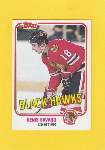 1981-82 Topps #W75 Denis Savard Blackhawks NM Near Mint RC Lot # 17921