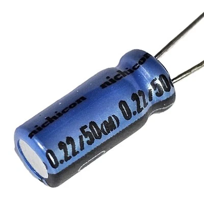 0.22uF 50V AUDIO KT Nichicon(JAPAN) HQ [4pcs] (upgrade from FW+KW) 105℃-ref:x439