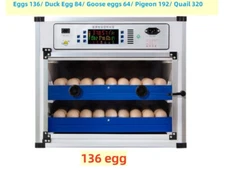 136 Egg Automatic Incubator Intelligent Large and Medium Incubator