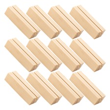 12Pcs Wood Sign Holder Placecard Holder Table Number Stands Picture Easel Decor