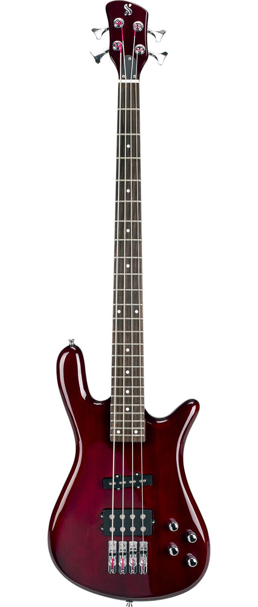 Electric Bass Guitar Curved body in Wine Red gloss finish Electric Bass Guitar Curved body in Wine Red gloss finish