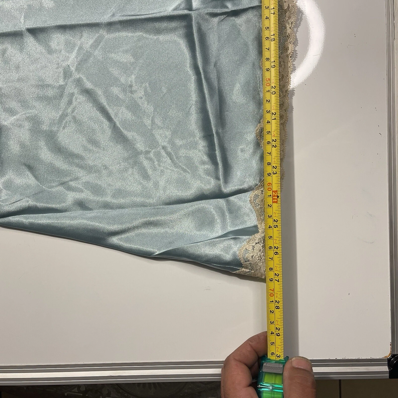 UNDERCOVER Abito donna Victoria's Secret chemise lingerie UNC blu panna bordo in pizzo taglia L