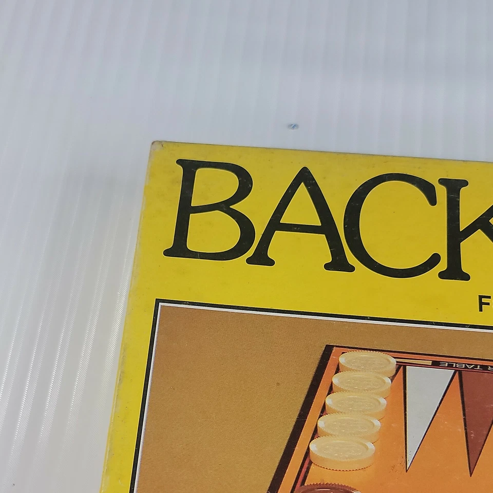 Backgammon Boardgame Vintage 1981 Nostalgic Strategy Game - Image 2 of 4
