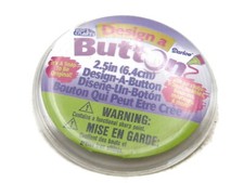 Darice Design-A-Button Kit 2.5" Blank Pinback DIY Craft Supply Make Your Own