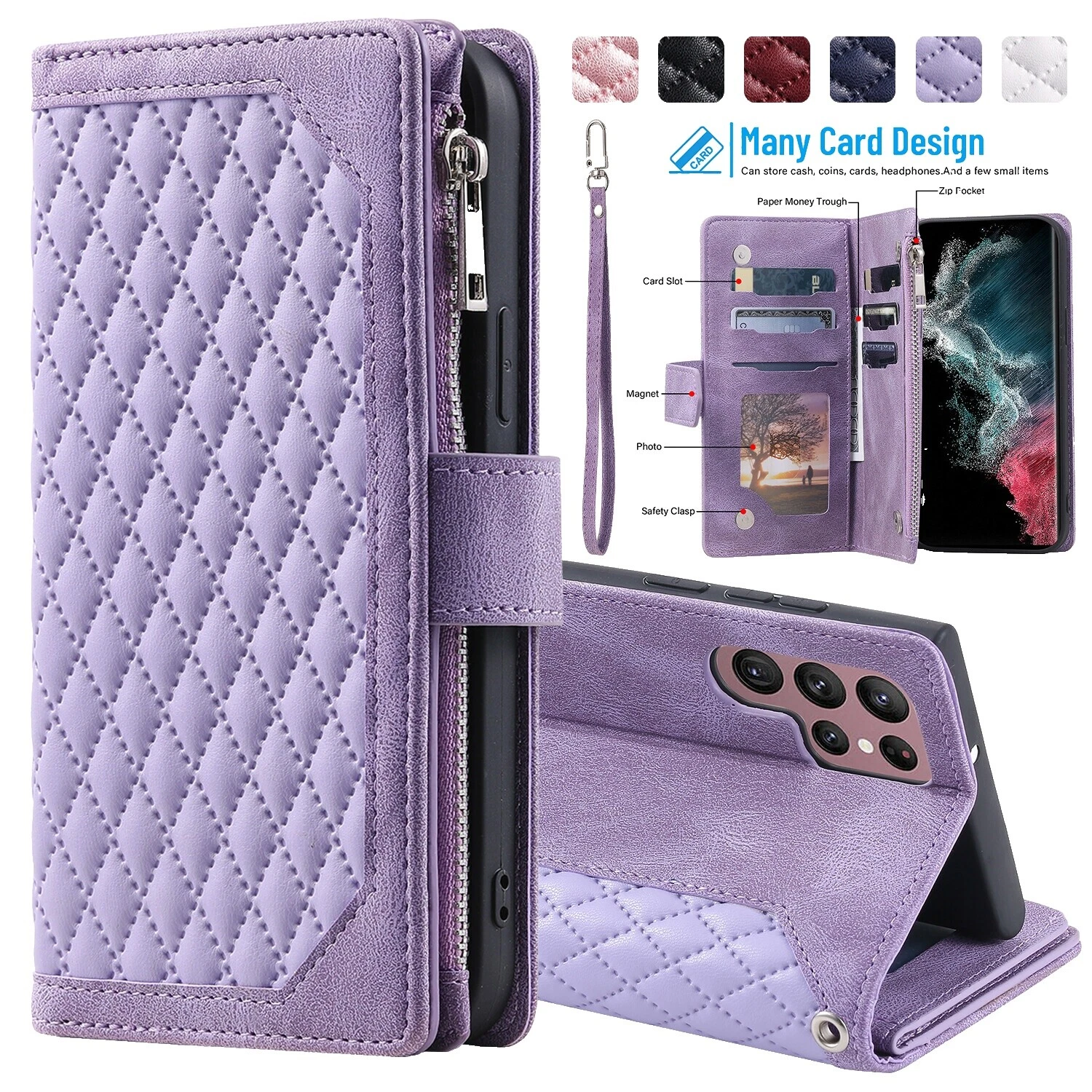 Synthetic Leather Cases, Covers & Skins for Samsung Galaxy S8