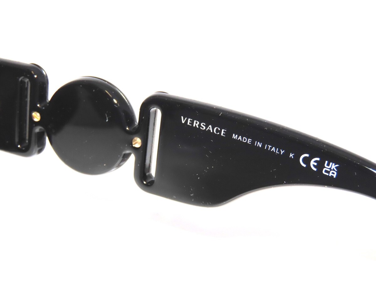 Versace 4361 536087 Black Dark Gray Sunglasses Unisex Sunglasses Versace VE 4361 (536087) VE4361 O4361 Man | Free  main image 3