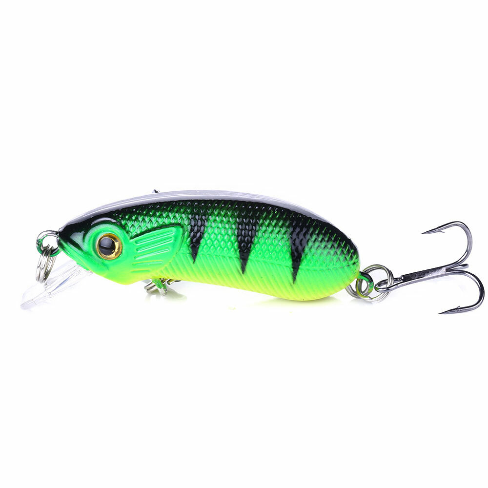 10-Piece Lot 7.5cm Crankbait Fishing Lures - 11g Minnow Hard Baits For Bass, Trout, Pike