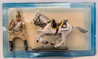 Figurine Starlux 1/32 - Cuirassier Trompette Du 7ème Rgt De Napoléon - Plomb Peint - Occasion