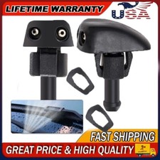 Adjustable DUAL Hole Windshield Washer Nozzle Wiper Water Spray Jet Universal US
