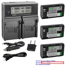 Kastar Battery LCD Fast Charger for Canon LP-EL Battery and Canon Speedlite EL-1