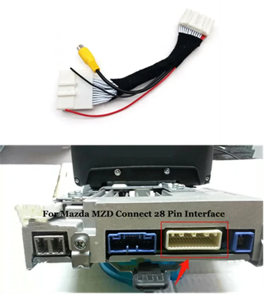 Cable de cámara de marcha atrás Demio Axela Roadster MX-5 Miata 28P para Mazda 2 3 6 CX-5 Foto 2 de 4