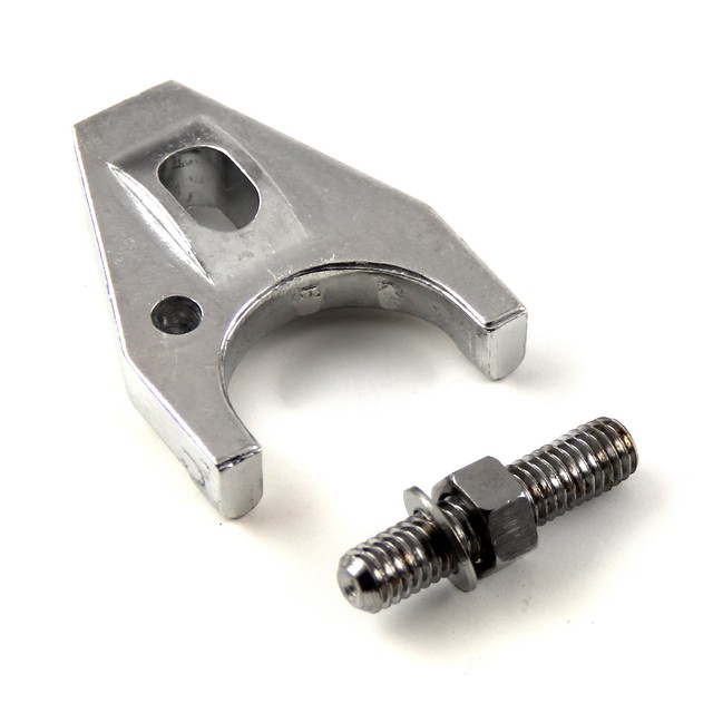 CHROME STEEL DISTRIBUTOR CLAMP CHEVY HEI sbc bbc 283 327 350 383 427