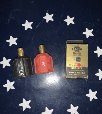 Lenco Model LDA Adapter Set, Item# 05335  2 Piece Set (One Black And One Red)