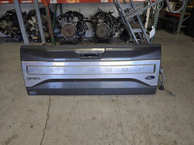 FORD F150 PLATINUM TAILGATE TRUNK LID W/STEP & CAMERA GRAY J7 2015-2017 OEM V29
