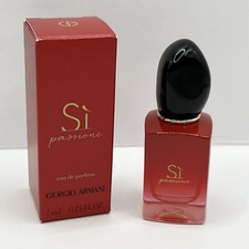 NEW IN BOX GIORGIO ARMANI SI PASSIONE Eau De Parfum EDP 0.24 fl oz 7ml WOMEN'S