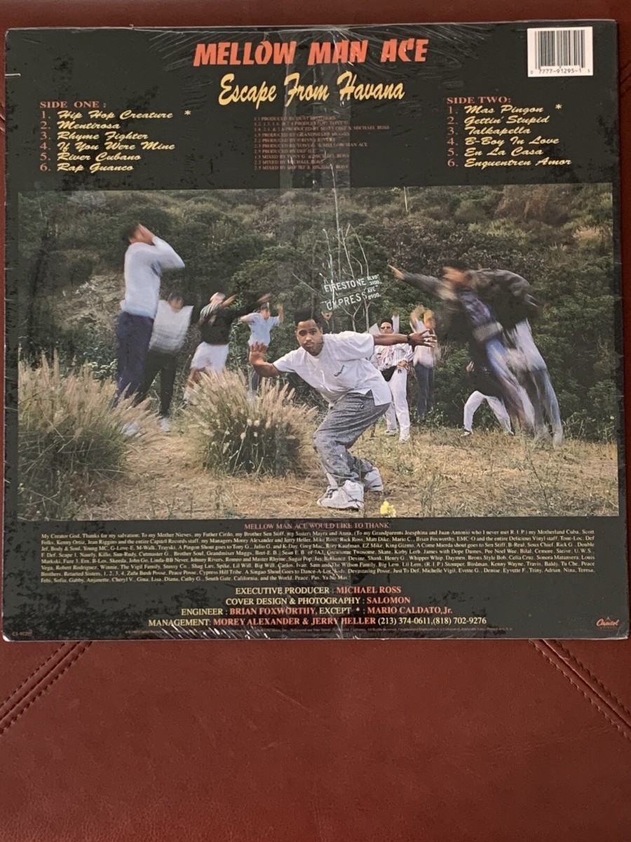 MELLOW MAN ACE - ESCAPE FROM HAVANA 1989 US SEALED Vinyl/LP TOP 20