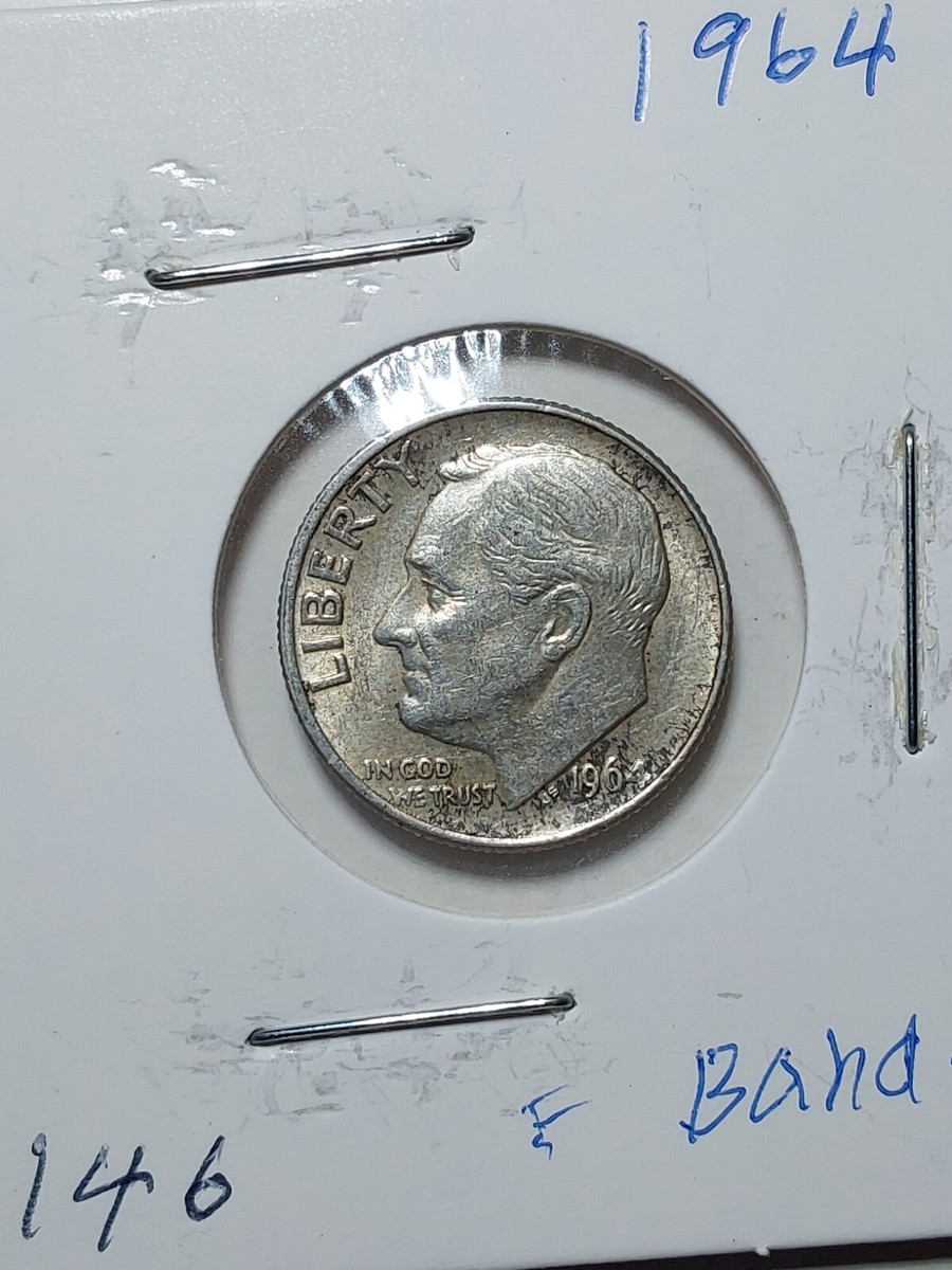 1964 Roosevelt Dime Full Bands | eBay