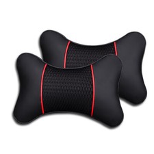 Car Seat Headrest Pad Memory Foam Pillow Head Neck Rest Support Cushion Black