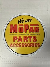 We Use Mopar Parts Accessories 12 Round Metal Wall Sign We Use Mopar Parts Accessories 12 Round Metal Wall Sign