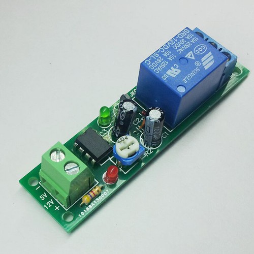 Delay Einstellbarer Timer Relais Schalter Modul 0~200 Sekunden mit NE555 5-24V - Bild 2 von 8