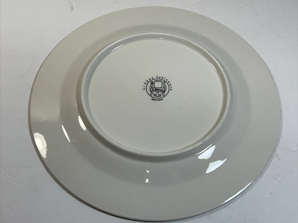 Vajilla platos de cena Libbey en relieve acebo blanco - 10,75" Y Foto 2 de 4