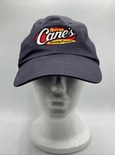 Raising Canes Hat Cap Navy Blue Adjustable One Love Crew Employee Embroidered