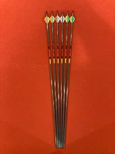 6- Gold Tip Hunter 340  carbon arrows - NEW uncut + inserts