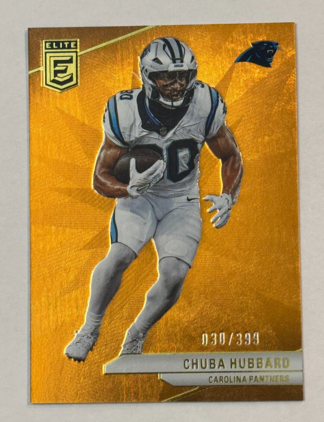2024 Panini Donruss Elite Orange #73 Chuba Hubbard Carolina Panthers /399