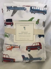 Pottery Barn Kids Brody Sheet Set, Full, White Multi NWT OTHER