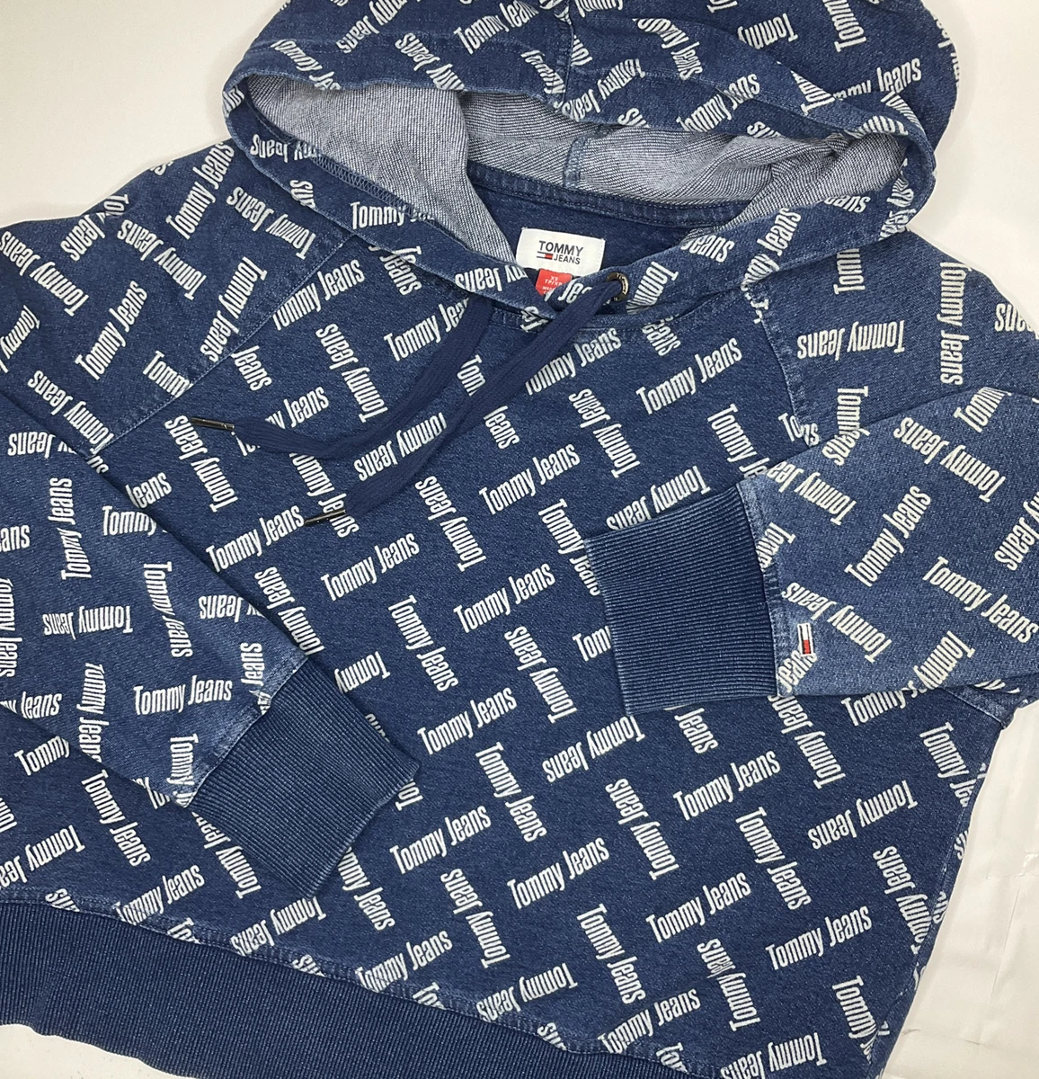 Tommy jeans all over print hoodie sales