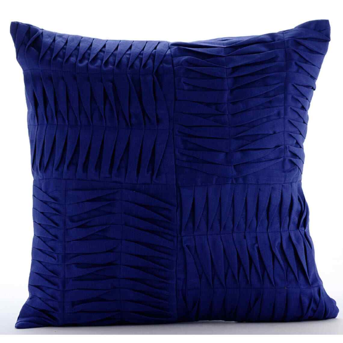 Throw Pillow Case Blue 16