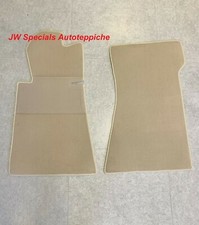 Fußmatten Autoteppich für Mercedes SL R107 Cabrio Creme Velours Kunstleder Gummi