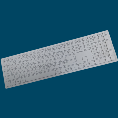 Set Tastiera E Mouse Wireless Ultra-Slim HSA-P003K 2.4GHz - Inglese USA - Mai Usato