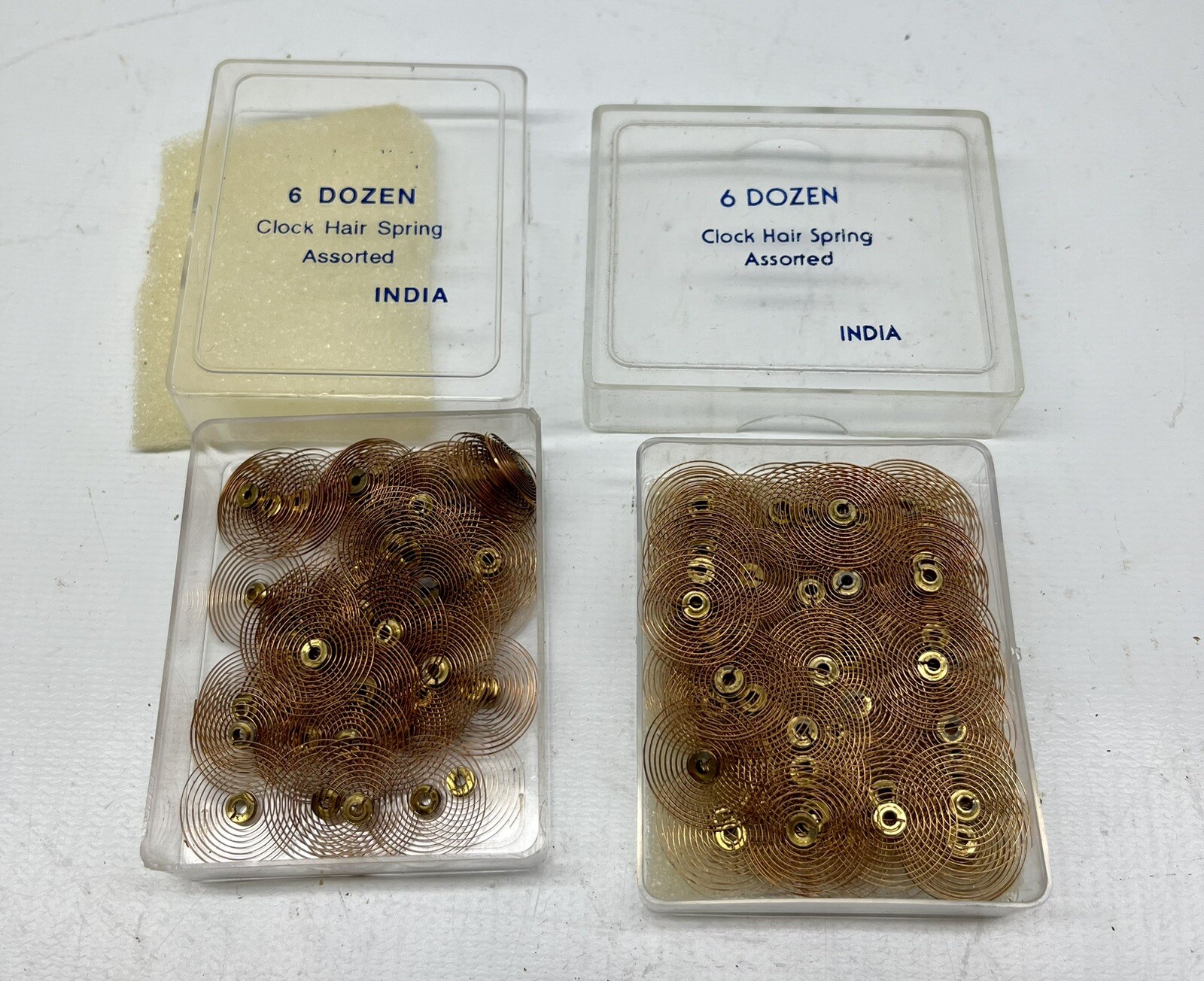 LOT Vintage Clock Hairsprings Old Stock Dozens Of Clockmaker Hair