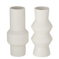 Boltze Vase Sybil Dekovase, Keramik, Weiß, 2008817
