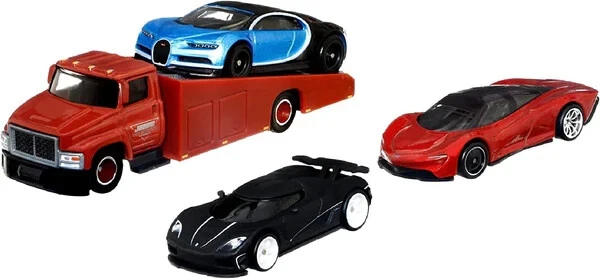 Hot Wheels Premium Set Hyper Cars #10 Bugatti Königsegg McLaren Die Cast 1:64 - Immagine 3 di 3