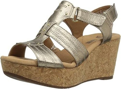 clarks women's annadel orchid wedge sandal
