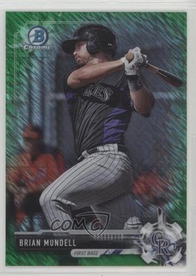2017 Bowman Retail Green Shimmer Refractor /99 Brian Mundell #BCP86 n7e