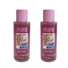 2 NEW Victoria's Secret Pink Just Baked Fine Fragrance Body Mist Spray 8.4 fl oz