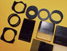 Cokin P Series 7 filter set with attachment rings, holders and cases 19pcs