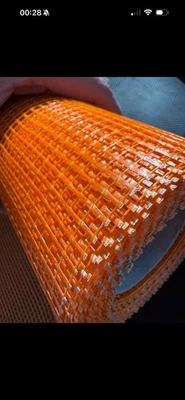 Fibreglass Mesh For Plaster Rendering and Crack Repairing M160 Orange - Image 1 of 4