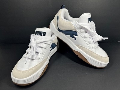 Puma Men's Park Lifestyle SD Sneakers Shoes 395022-04 White/Navy