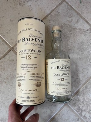 Balvenie 15 yr Single Barrel Cask empty Bottle & tube great bar display    