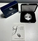 2016-W Proof American Silver Eagle Dollar $1 Box & COA US Mint Bullion OGP
