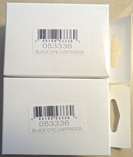 2x PRIMERA 053336 BLACK DYE 18C0710 INK CARTRIDGE 24ML Bravo Pro / XRP Printer