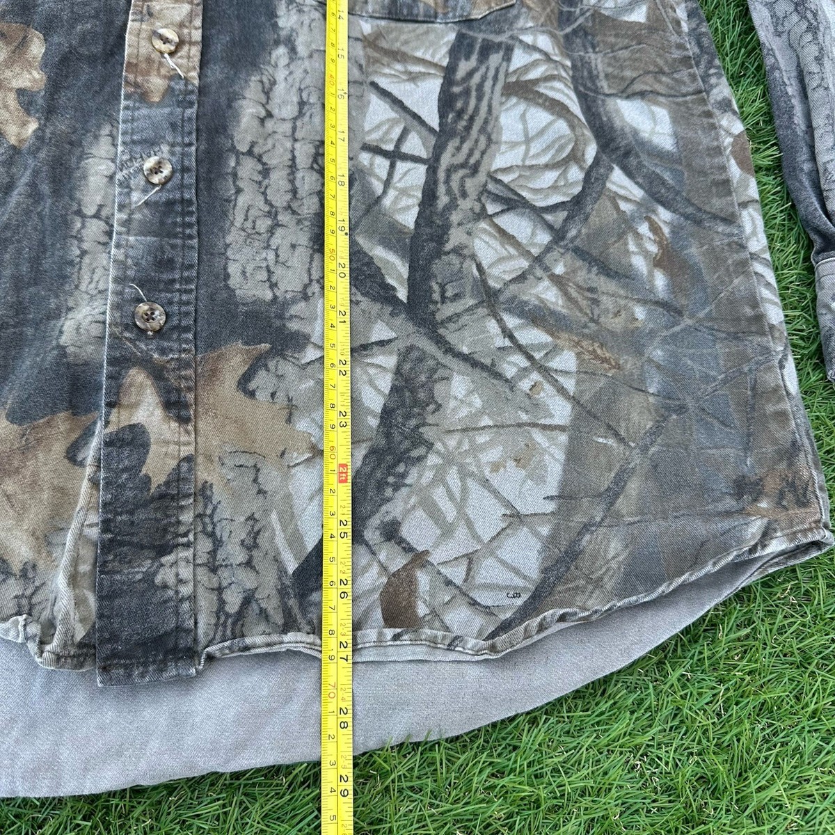ハンドメイド Duxbak Camo Shirt Mens Medium 38-40 Realtree Hardwoods Long Sleeve