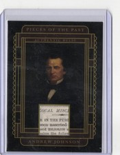 2025 Pieces of the Past Andrew Johnson AUTHENTIC HISTORIC RELIC POTUS #SR-AJ2 j