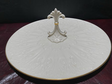 Lenox Serving Platters '' CHATEAU ''with Gold Trim Large 12.5”in